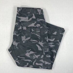 Vintage Noiz Pants Mens 40x30 Gray Camo Cargo Straight Leg Skater Grunge Y2K VTG